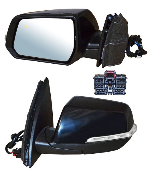 Espejo para GMC Acadia 2020, 2021, 2022, 2023 - Electrico para Pintar, con Direccional, con Sensor Punto Ciego, con Desempañador, con Memoria Autoabatible, de 13 Pines - Izquierdo
