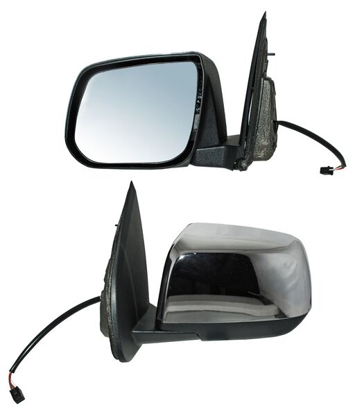 Espejo para Chevrolet Colorado 2016, 2017, 2018, 2019, 2020, 2021, 2022 Electrico, Cromado, con Desempañador, de 5 Pines - Izquierdo