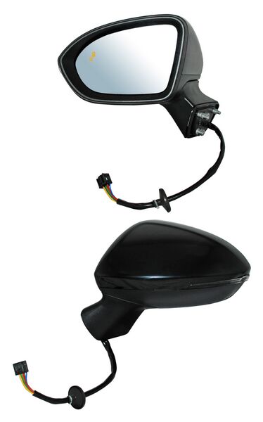 Espejo para Chevrolet Cruze 2017, 2018, 2019 - Electrico con Desempañador, con Direccional, con Sensor Punto Ciego para Pintar, 8 Pines, Izquierdo