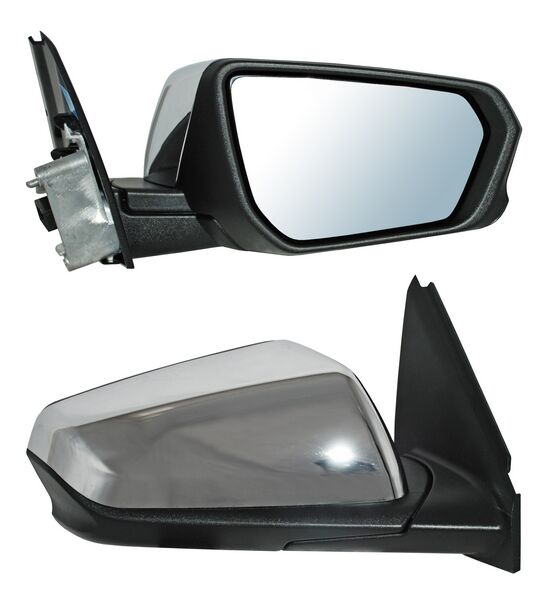 Espejo para Chevrolet Equinox/ para GMC Terrain/ Denali 2018, 2019, 2020, 2021 - Electrico, Cromado, con Desempañador, Ls/ Lt/ Slt 5 Pines - Derecho
