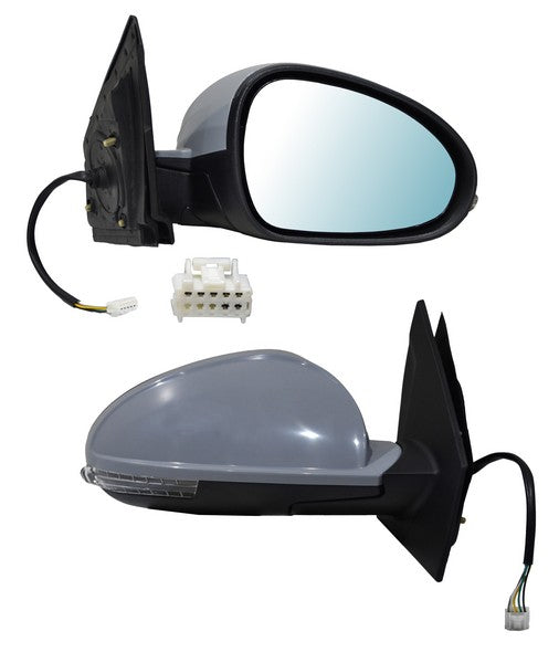 Espejo para Chirey Tiggo 2 Pro 2023, 2024, 2025 - Electrico, Para Pintar, con Direccional, de 7 Pines - Derecho