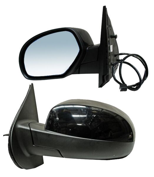 Espejo para Camioneta Chevrolet/ Chevrolet Tahoe/ Yukon 2007, 2008, 2009, 2010, 2011, 2012, 2013, 2014/ para Chevrolet Suburban 2006, 2007, 2008, 2009, 2010 Electrico Negro Liso 5 Pines - Izquierdo