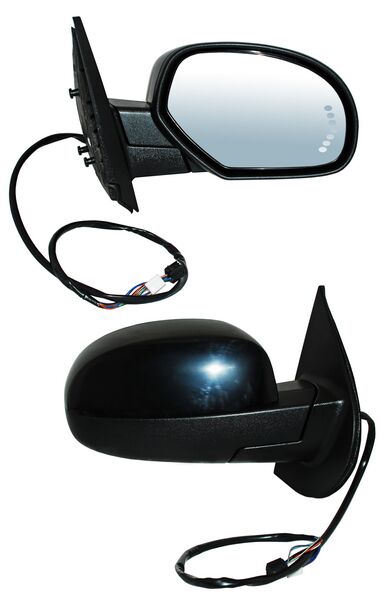 Espejo para Camioneta Chevrolet 2007, 2008, 2009, 2010, 2011, 2012, 2013 & para Chevrolet Suburban 2006, 2007, 2008, 2009, 2010 Electrico, Para Pintar, con Direccional, con Desempañador, con Memoria, Autoabatible, de 13 Pines - Derecho