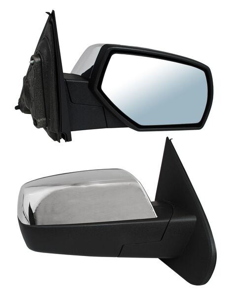 Espejo para Camioneta Chevrolet/ Sierra 2014, 2015, 2016, 2017, 2018 Sin Control Cromado - Derecho