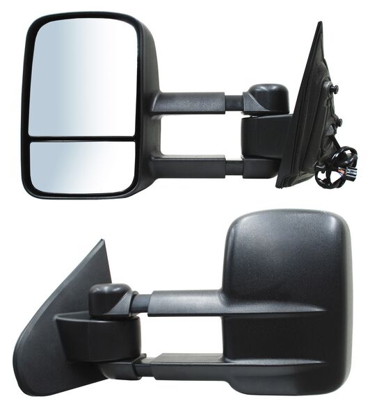 Espejo para Camioneta Chevrolet 2014, 2015, 2016, 2017, 2018/ Sierra Electrico, Texturizado, con Desempañador, con Direccional, Telescopico 7 Pines - Izquierdo