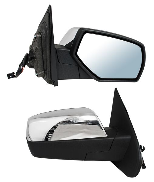 Espejo para Camioneta Chevrolet/ Sierra 2014, 2015, 2016, 2017, 2018 - Electrico, Cromado, con Desempañador, Ssv/ Wt/ Ltz/ Base, Ls/ Lt/ Denali/ Sle/ Slt 5 Pines - Derecho