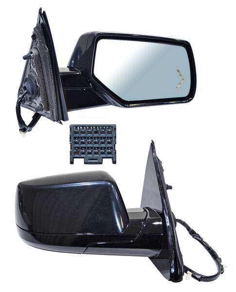 Espejo para Camioneta Chevrolet 2014, 2015, 2016, 2017 - Electrico, Para Pintar, con Desempañador, con Direccional, con Luz inferior, con Memoria 2014 Pines - Derecho