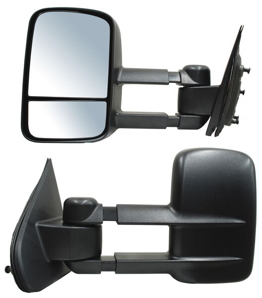 Espejo para Camioneta Chevrolet 2014, 2015, 2016, 2017, 2018 & Sierra Sin Control Texturizado, Telescopico Izquierdo