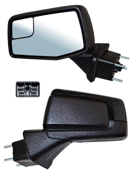 Espejo para Camioneta Chevrolet 1500 Silverado 2019, 2020, 2021, 2022, 2023, 2024, 2025 - Electrico, Para Pintar, con Desempañador, con Punto Ciego, de 5 Pines - Izquierdo