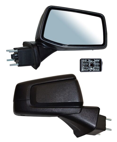 Espejo para Camioneta Chevrolet 1500 Silverado 2019, 2020, 2021, 2022, 2023, 2024, 2025 - Electrico, Texturizado, con Desempañador, con Sensor Temperatura, de 7 Pines - Derecho