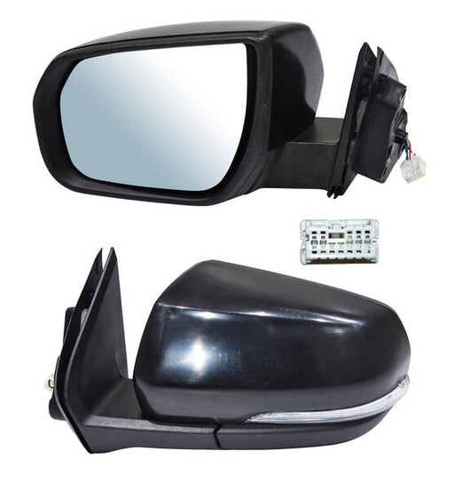 Espejo para Chevrolet S10 Max 2022, 2023, 2024, 2025, 2026 - Electrico, Para Pintar, con Desempañador, con Direccional, de 5 Pines Izquierdo