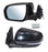Espejo para Chevrolet S10 Max 2022, 2023, 2024, 2025, 2026 - Electrico, Para Pintar, con Desempañador, con Direccional, de 5 Pines Izquierdo