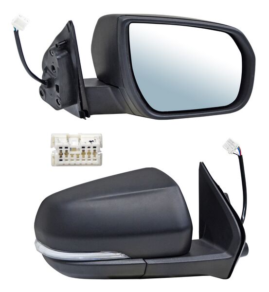 Espejo para Chevrolet S10 Max 2022, 2023, 2024, 2025, 2026 - Electrico, Texturizado, con Desempañador, con Direccional, de 5 Pines Derecho