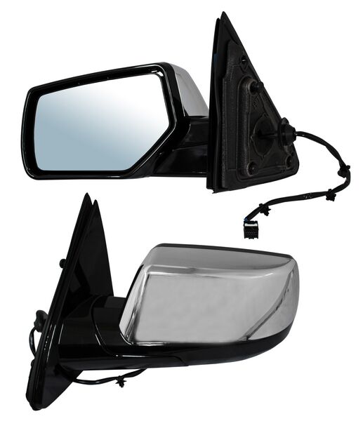 Espejo para Chevrolet Chevrolet Tahoe & Yukon 2015, 2016, 2017, 2018, 2019, 2020 - Electrico con Desempañador, Cromado 5 Pines - Izquierdo