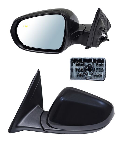 Espejo para Chevrolet Trax 2024, 2025, 2026 - Electrico, Para Pintar, con Desempañador, con Sensor Punto Ciego, de 6 Pines - Izquierdo