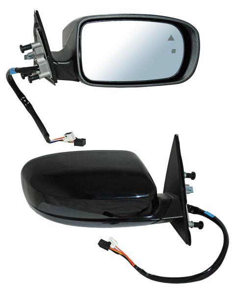 Espejo para Dodge para Dodge Charger 2011, 2012, 2013, 2014, 2015, 2016, 2017, 2018, 2019 Electrico con Desempañador, con Sensor Punto Ciego para Pintar, 8 Pines - Derecho