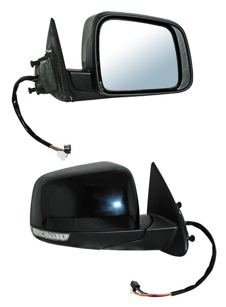 Espejo para Dodge Durango 2011, 2012, 2013, 2014, 2015, 2016, 2017, 2018, 2019, 2020 Electrico con Direccional, con Memoria, para Pintar, con Desempañador, 11 Pines - Derecho