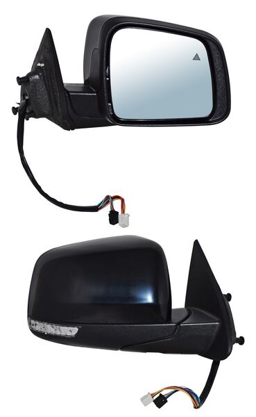 Espejo para Dodge Durango 2012, 2013, 2014, 2015, 2016, 2017, 2018, 2019, 2020Electrico, Para Pintar, con Memoria, con Direccional, con Desempañador, con Sensor Punto Ciego, de 13 Pines - Derecho