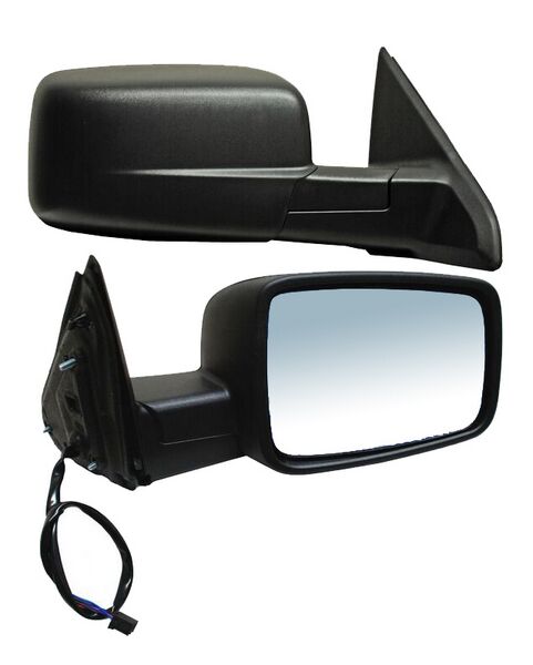 Espejo para Dodge Ram/ Ram 2011, 2012, 2013, 2014, 2015, 2016, 2017, 2018, 2019, 2020 Electrico con Desempañador, Negro 5 Pines - Derecho
