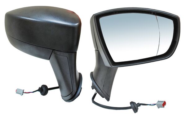 Espejo para Ford EcoSport 2013, 2014, 2015, 2016 - Electrico, Texturizado, 3 Pines Derecho