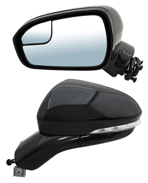 Espejo para Ford Fusion 2013, 2014, 2015, 2016, 2017 - Electrico con Desempañador, con Direccional, con Memoria, con Luz inferior, para Pintar, con Punto Ciego, de 11 Pines Izquierdo
