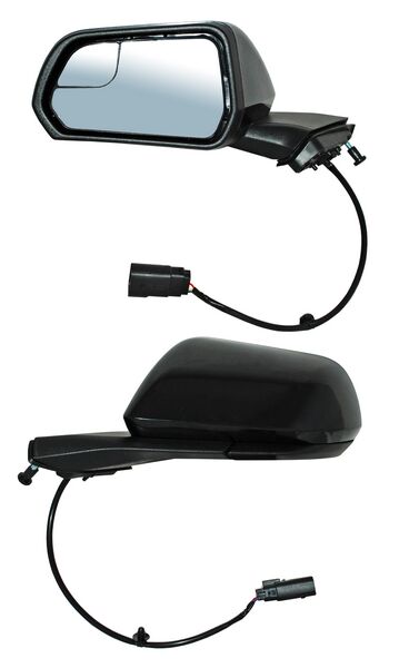 Espejo para Ford Mustang Coupe & Convertible 2015, 2016, 2017, 2018, 2019, 2020, 2021, 2022, 2023 Electrico con Punto Ciego para Pintar, 3 Pines - Izquierdo