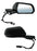 Espejo Mustang Coupe & Convertible 2015, 2016, 2017, 2018, 2019, 2020, 2021, 2022, 2023 - Electrico para Pintar, con Memoria, con luz inferior, con Direccional, con Desempañador, con Sensor Punto Ciego, de 12 Pines - Derecho