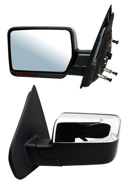 Espejo para Camioneta Ford F150 2004, 2005, 2006, 2007, 2008 Electrico con Desempañador, con Direccional, Cromado 8 Pines - Izquierdo