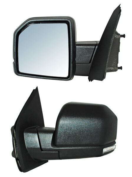 Espejo para Camioneta Ford & F150 2015, 2016, 2017, 2018, 2019, 2020 - Electrico con Desempañador, con Direccional, con Luz inferior, LED con Sensor Texturizado, 11 Pines - Izquierdo