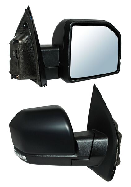 Espejo para Camioneta Ford & F150 2015, 2016, 2017, 2018, 2019, 2020 - Electrico con Desempañador, con Direccional, con Memoria, con luz inferior, Led Autoabatible para Pintar, con Sensor, de 16 Pines - Derecho
