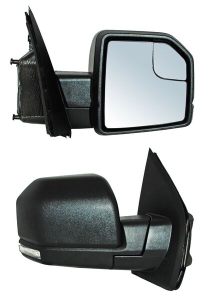 Espejo para Camioneta Ford & F150 2015, 2016, 2017, 2018, 2019, 2020 - Electrico con Direccional, con Punto Ciego, con Luz inferior, LED con Desempañador, Texturizado, 9 Pines - Derecho
