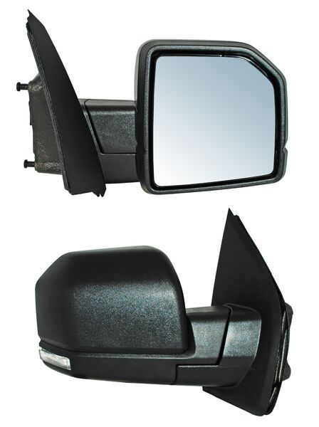 Espejo para Camioneta Ford & F150 2015, 2016, 2017, 2018, 2019, 2020 - Electrico con Desempañador, con Direccional, con Luz inferior, LED con Sensor Texturizado, 11 Pines - Derecho