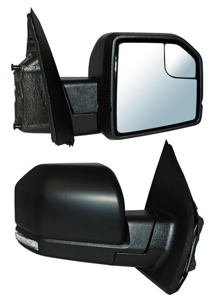 Espejo para Camioneta Ford & F150 2015, 2016, 2017, 2018, 2019, 2020 - Electrico con Desempañador, con Direccional, con Memoria, con Luz inferior, LED con Punto Ciego, Autoabatible para Pintar, 15 Pines - Derecho