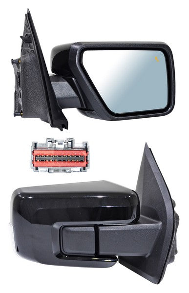 Espejo Derecho para Ford F150 2021, 2022, 2023, 2024 - Eléctrico para Pintar, con Direccional, con Desempañador, con luz inferior, con Sensor Punto Ciego, con Memoria, Autoabatible, de 16 Pines