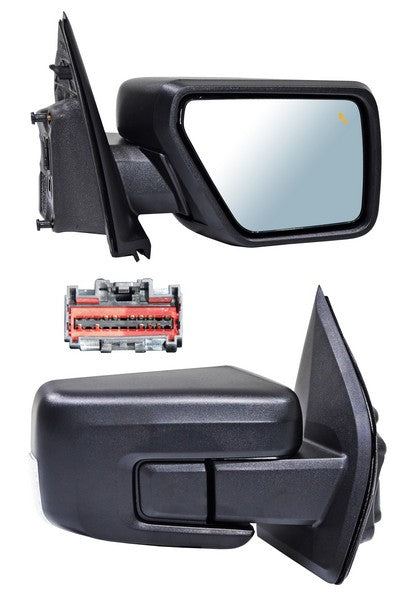 Espejo para Camioneta Ford F150 2021, 2022, 2023, 2024 F150 Electrico Texturizado, con Direccional, con Desempañador, con luz inferior, con Sensor Punto Ciego, de 13 Pines - Derecho