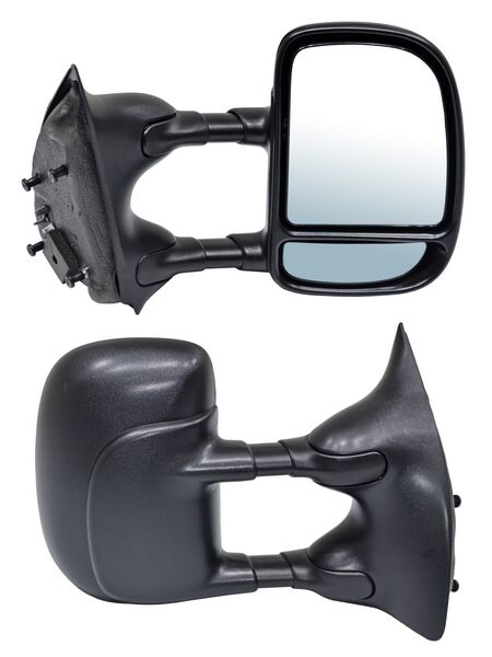 Espejo para Camioneta Ford/ F-350 1999, 2000, 2001, 2002, 2003, 2004, 2005, 2006, 2007 Manual Negro Lariat/ Harley/ King Ranch Negro Telescopico Derecho