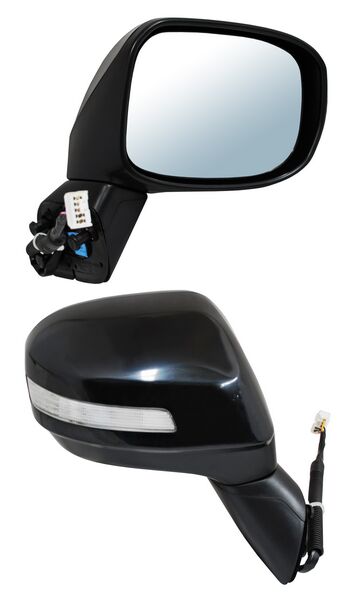 Espejo para Honda Civic 2012, 2013, 2014, 2015 Hibrido para Pintar, con Desempañador, con Direccional, 7 Pines . Derecho