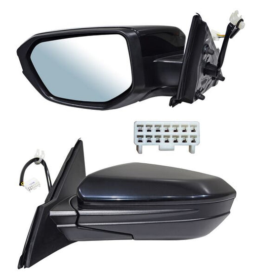 Espejo para Honda Civic 2016, 2017, 2018, 2019, 2020, 2021 Electrico, Para Pintar, con Desempañador, de 5 Pines - Izquierdo