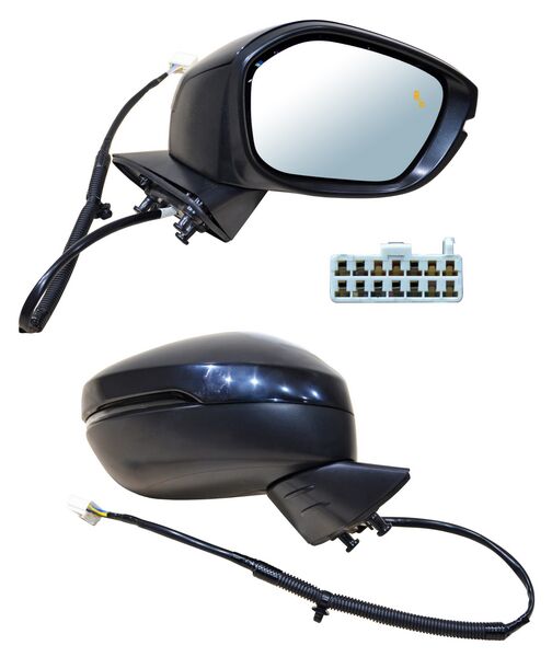 Espejo para Honda Civic 2022, 2023, 2024 - Electrico, Para Pintar, con Sensor Punto Ciego, con Desempañador, con Direccional, 8 Pines - Derecho