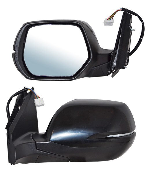 Espejo para Honda CR-V, CRV 2015, 2016 - Electrico, Para Pintar, con Direccional, con Desempañador, de 7 Pines - Izquierdo