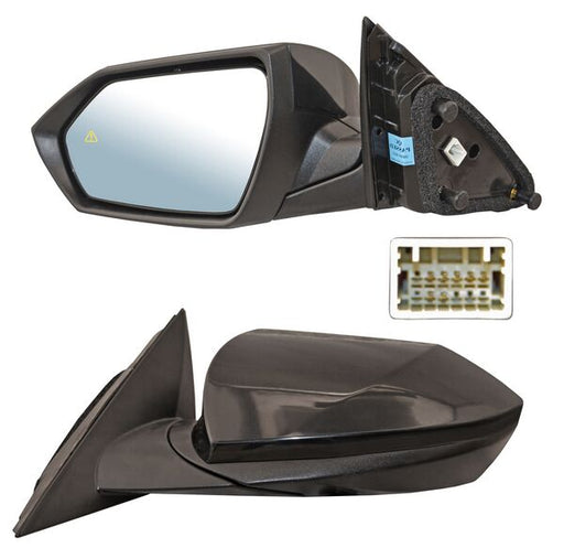 Espejo para Hyundai Elantra 2021, 2022, 2023 - Electrico, Para Pintar, con Desempañador, con Sensor Punto Ciego, de 7 Pines - Izquierdo