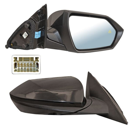 Espejo para Hyundai Elantra 2021, 2022, 2023 - Electrico, Para Pintar, con Desempañador, con Sensor Punto Ciego, de 7 Pines - Derecho