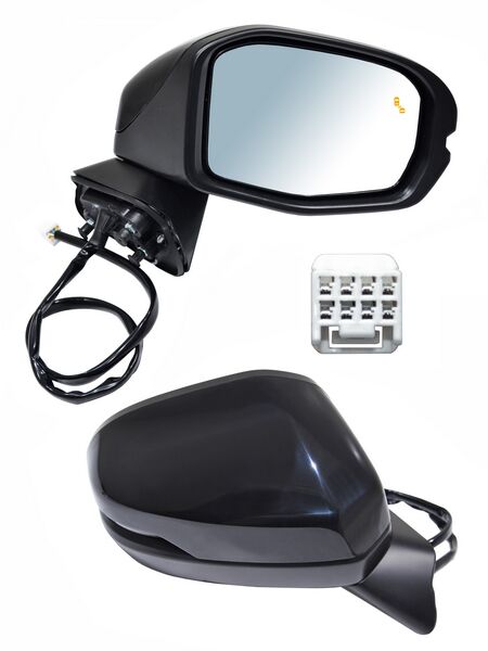 Espejo para Honda HR-V, HRV 2023, 2024, 2025, 2026 - Electrico, Para Pintar, con Direccional, con Desempañador, con Sensor Punto Ciego, de 8 Pines - Derecho