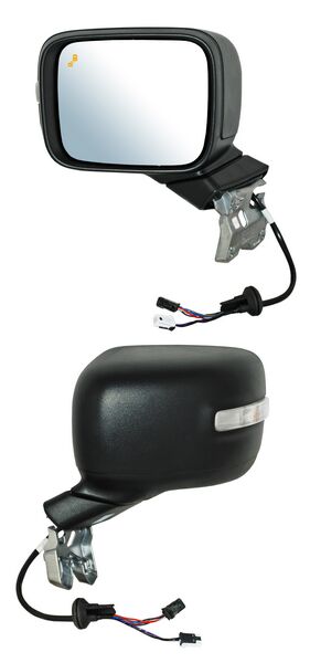 Espejo para Jeep Renegade 2015, 2016, 2017, 2018, 2019, 2020, 2021, 2022, 2023 Electrico, Texturizado, con Direccional, con Desempañador, con Sensor Punto Ciego, de 7 Pines - Izquierdo