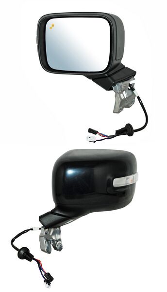 Espejo para Jeep Renegade 2015, 2016, 2017, 2018, 2019, 2020, 2021, 2022, 2023 Electrico, Para Pintar, con Direccional, con Desempañador, con Sensor Punto Ciego, de 7 Pines - Izquierdo
