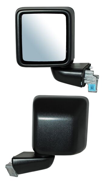 Espejo para Jeep Wrangler 2018, 2019, 2020, 2021, 2022, 2023 & Gladiator 2020, 2021 - Electrico con Desempañador, Texturizado, 7 Pines - Izquierdo