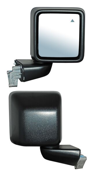 Espejo para Jeep Wrangler 2018, 2019, 2020, 2021, 2022, 2023 & Gladiator 2020, 2021 - Electrico, Texturizado, con Desempañador, con Sensor Punto Ciego, de 7 Pines - Derecho