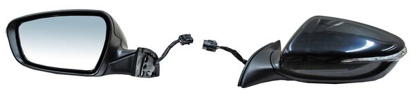 Espejo para Kia Forte 2016, 2017, 2018 & 2014, 2015, 2016 - Electrico con Desempañador, con Direccional, con Luz inferior, Autoabatible para Pintar, 10 Pines - Izquierdo