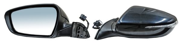 Espejo para Kia Forte 2016, 2017, 2018 & 2014, 2015, 2016 - Electrico con Direccional, para Pintar, 6 Pines - Izquierdo