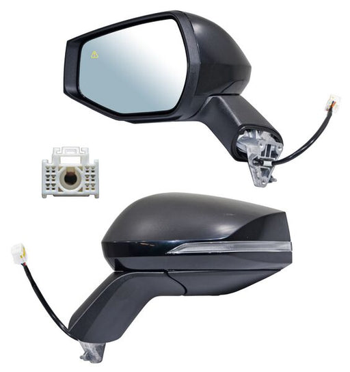 Espejo para Kia Sportage 2023, 2024, 2025, 2026, 2027 Electricorico para Pintar, Base Porosa con Desempañador, con Direccional, con Sensor Punto Ciego, de 8 Pines - Izquierdo